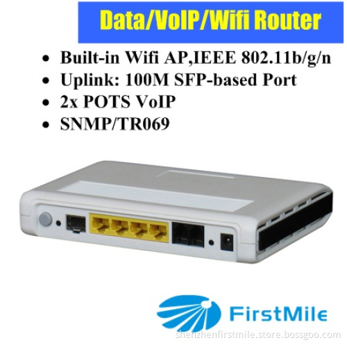 Advanced Fiber Optic Router ONU 4fe+2VoIP+WiFi Onaccess 34xr (Hot Sale!)